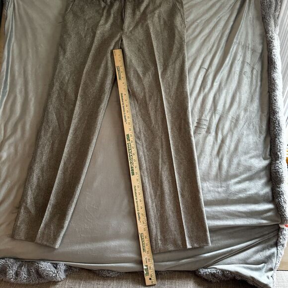 J McLaughlin Virgin Wool Beige Tan Pleated Dress Pants sz 38 EUC Mens - Picture 2 of 11